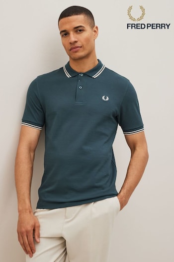 Fred Perry Mens Twin Tipped Hoodies Polo Shirt (D81897) | £75