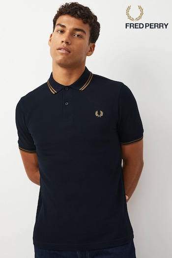Fred Perry Mens Twin Tipped Polo manches Shirt (D81902) | £75