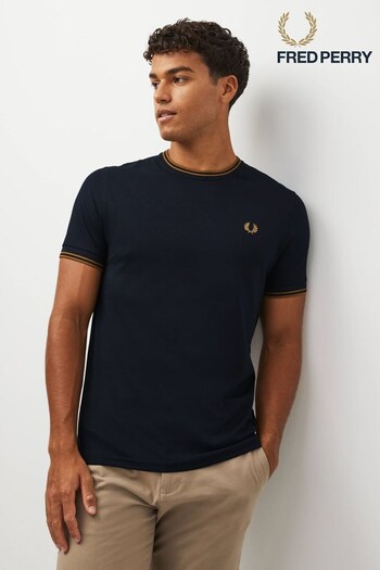 Fred Perry Twin Tipped Logo T-Shirt (D81916) | £50