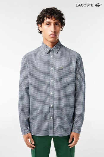 Lacoste vest Mens Blue Core Essentials Woven Shirt (D81966) | £110
