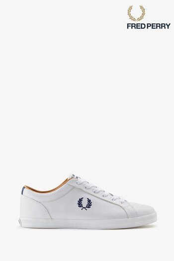 Fred Perry Baseline Leather Trainers (D82009) | £80