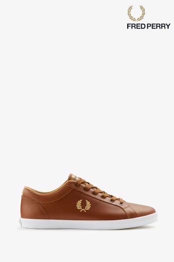 Fred Perry Baseline Leather Trainers (D82010) | £80