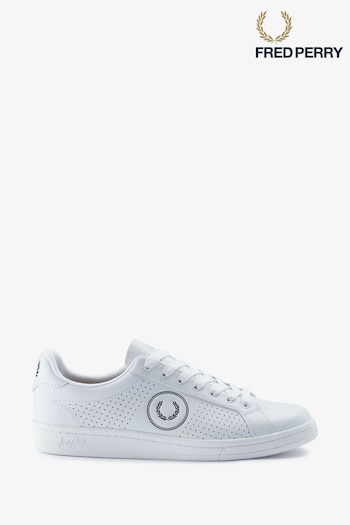 Fred Perry B721 Perforated Leather Trainers (D82020) | £90