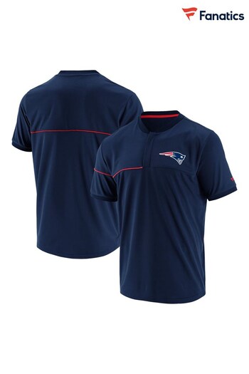 Fanatics NFL New England Patriots Blue Branded Prime Polo T-Shirt (D82041) | £35