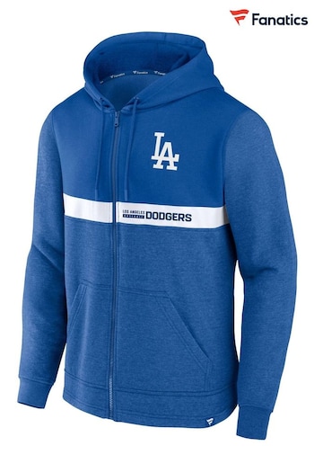 Fanatics Blue Los Angeles Dodgers Iconic Fleece Full Zip Hoodie (D82076) | £60
