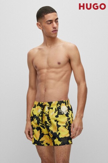HUGO Printed Memo Swim Shorts (D82206) | £69
