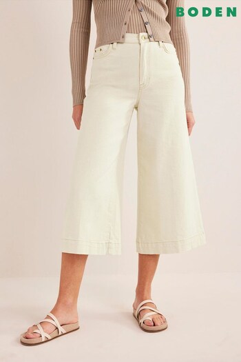 Boden White High Rise Culotte Jeans (D82308) | £85