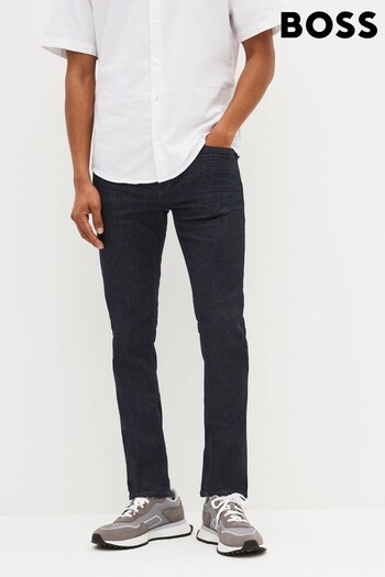 BOSS Dark Blue Delaware Slim Fit Jeans (D82477) | £129