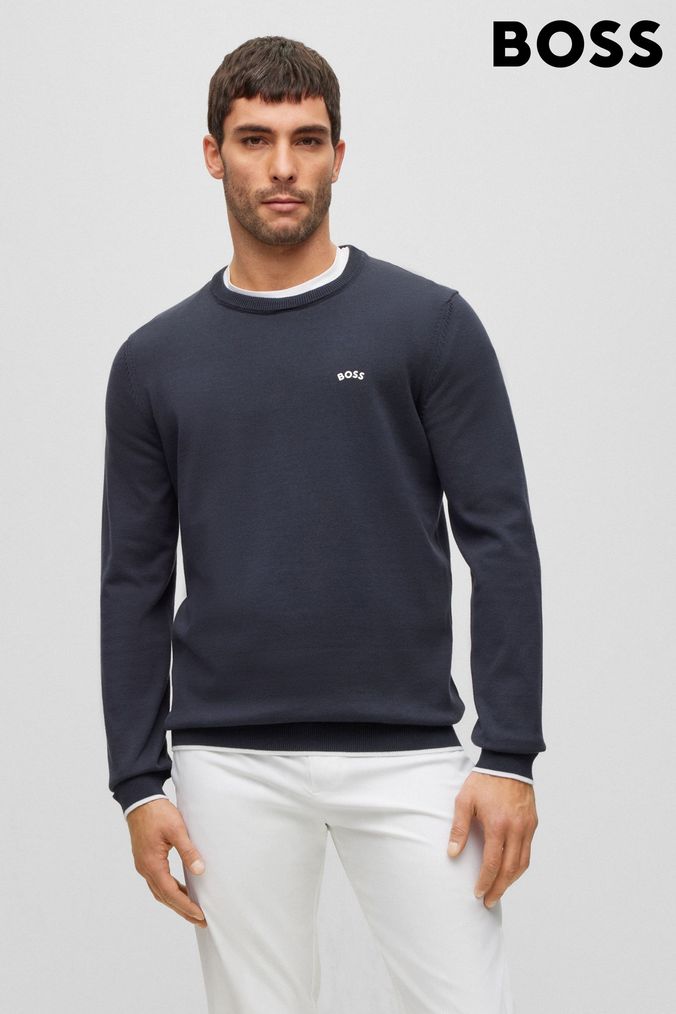 Hugo boss online cotton jumper
