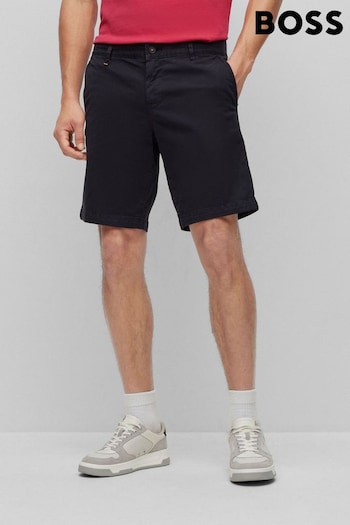 BOSS Black Schino Slim Fit Stretch Cotton Chino comfy Shorts (D82528) | £89