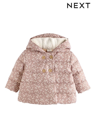 Chocolate Brown Padded RALPH Jacket With Hood (0mths-2yrs) (D82576) | £22 - £24