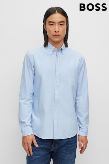 BOSS Blue Rickert Regular Fit Oxford Cotton Shirt (D82590) | £89