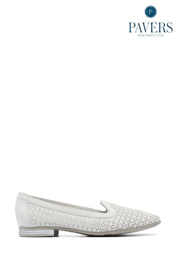Pavers Grey Slip-On Embellished Loafers (D82645) | £38