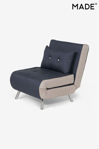 MADE.COM Quartz Blue Haru Sofa Bed (D82869) | £299 - £449