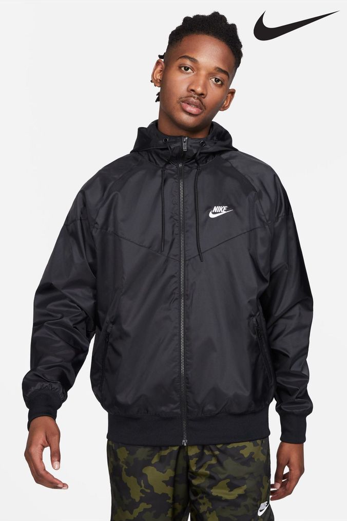 Nike black best sale mens coat