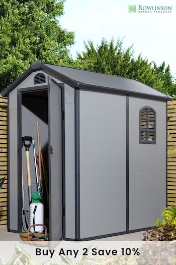 Rowlinson Garden Products Grey Airevale Shed 4x6 (D83128) | £495