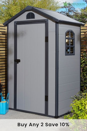 Rowlinson Garden Products Light Grey Airevale Shed 4x3 (D83130) | £430