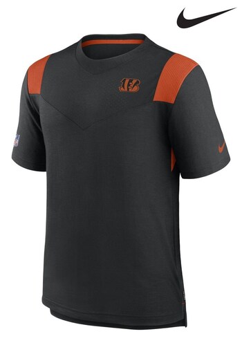 Nike Black NFL Fanatics Cincinnati Bengals Sideline Dri-FIT Player Short Sleeve T-Shirt (D83142) | £45