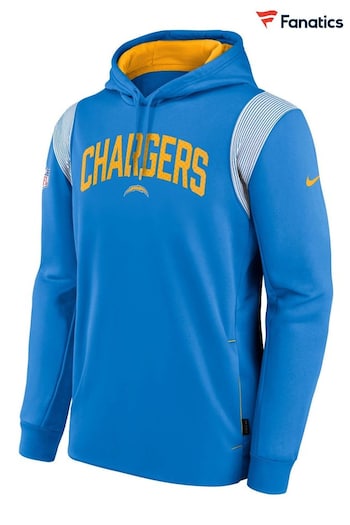Nike Blue Fanatics Los Angeles Chargers Sideline Nike Thermaflex PO Fleece (D83144) | £70