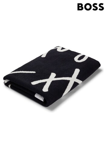 HUGO Black Signature Beach Towel (D83158) | £79