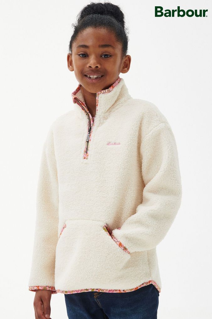 Girls half cheap zip fleece