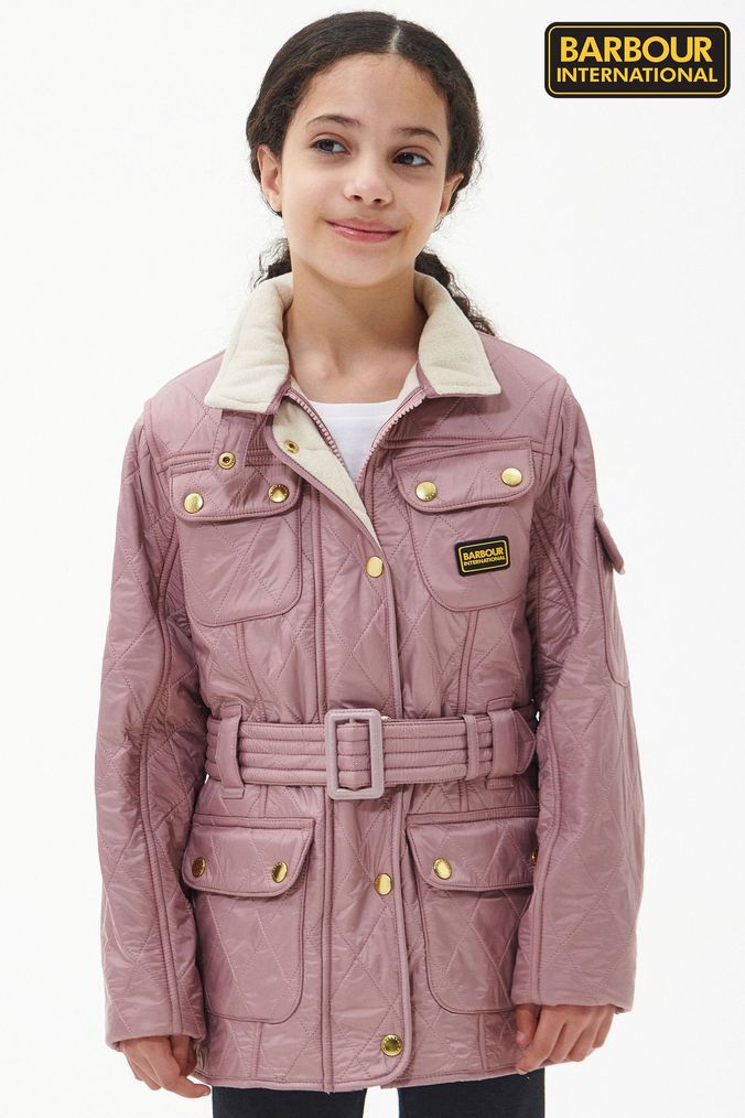 Pale pink barbour jacket hotsell