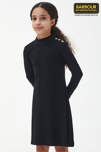 Barbour® International Girls Agusta Black Dress (D83224) | £45 - £50