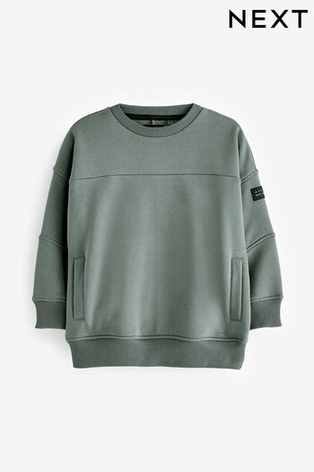 Mineral Grey Sweatshirt Utility Crew Sweatshirt (3-16yrs) (D83255) | £14 - £19