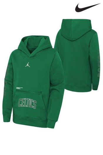 Nike Green Boston Celtics Jordan Statement Courtside Hoodie (D83284) | £52