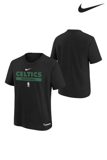 Nike Black Boston Celtics Nike Short Sleeve Practice T-Shirt (D83296) | £24