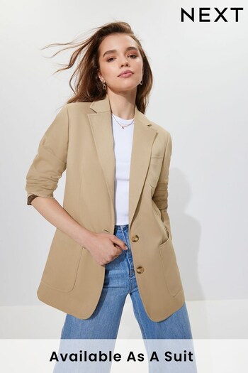 Natural Tailored Single Breasted Blazer (D83309) | £68