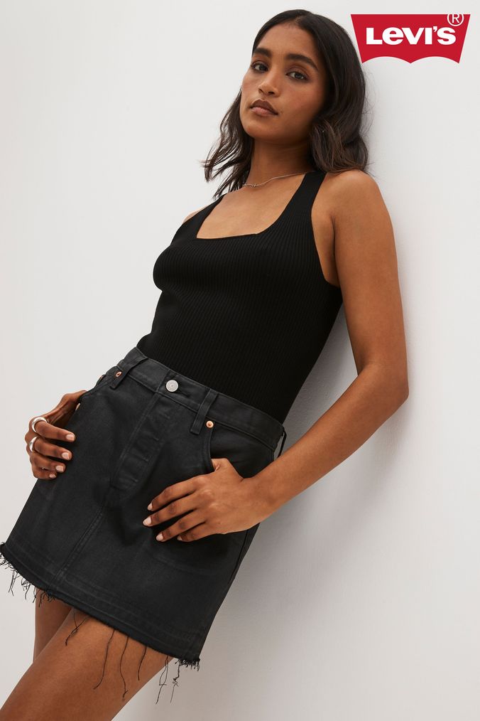 Buy Women s Denim 100 Cotton Casual Skirts Online Next UK