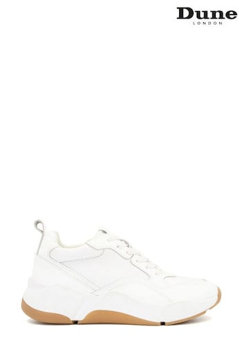Dune London Gold Eagerly Mix Material Chunky Trainers (D83373) | £80