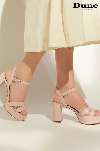 Dune London Nude Molten Sandals (D83411) | £90