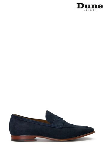 Dune London Blue Silas Soft Suede Saddle Loafers (D83423) | £115