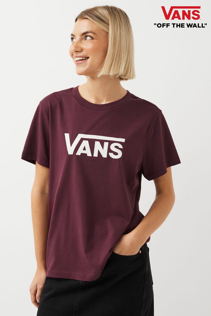 Vans off the hotsell wall t shirt women's