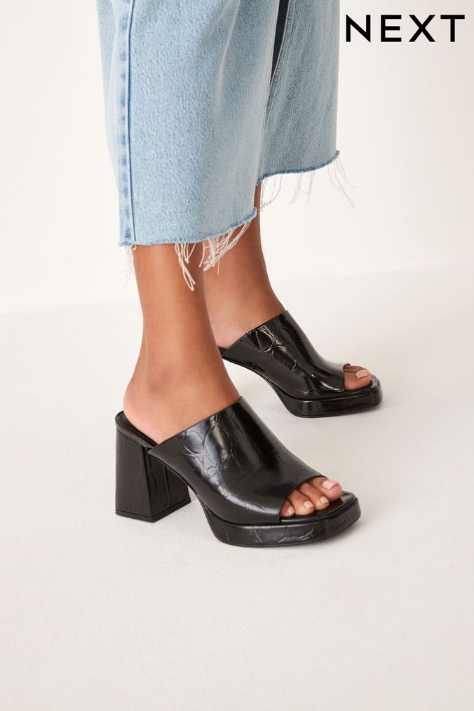 Buy Women s High Mules Holiday Forever Comfort Sandals Online