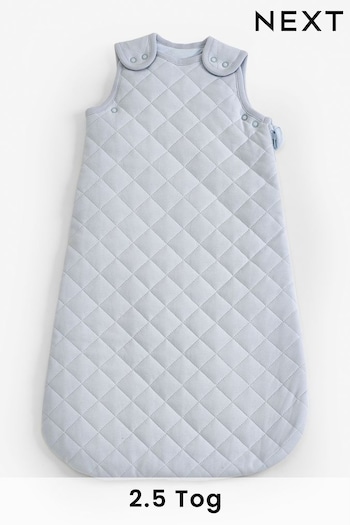Blue Quilted Baby 100% Cotton 2.5 Tog Sleep Bag (D83617) | £28 - £32