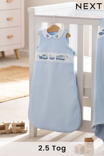 Blue Heritage Baby 100% Cotton 2.5 Tog Sleep Bag (D83621) | £30 - £34