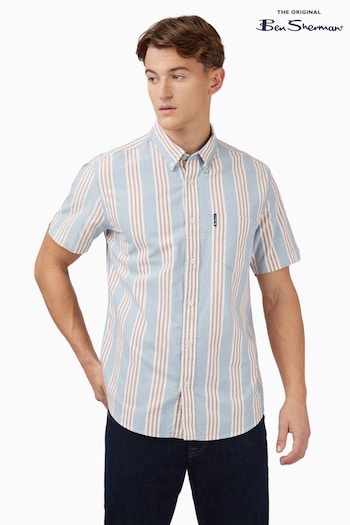 Ben Sherman Blue Block Stripe Shirt (D83773) | £60