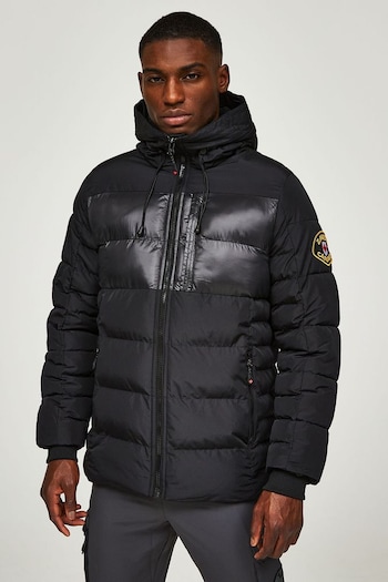 Zavetti Canada Villari Puffer Parker Black Jacket (D83801) | £120