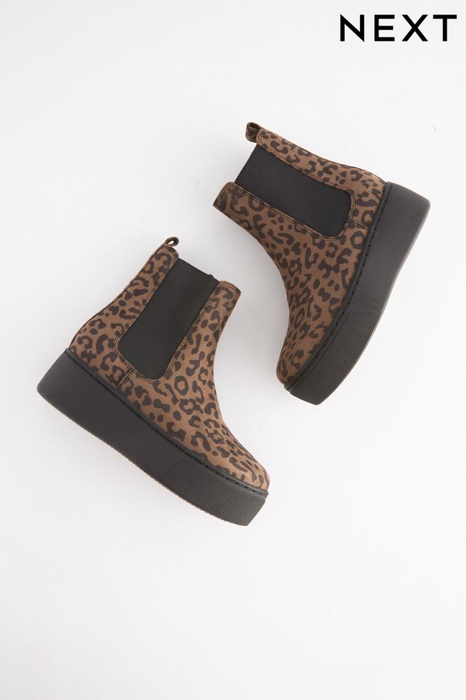 Leopard print girls boots sale