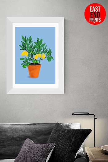 East End Prints Blue When Life Gives You Lemons by Sifa Mustafa Framed Print (D83895) | £45 - £120