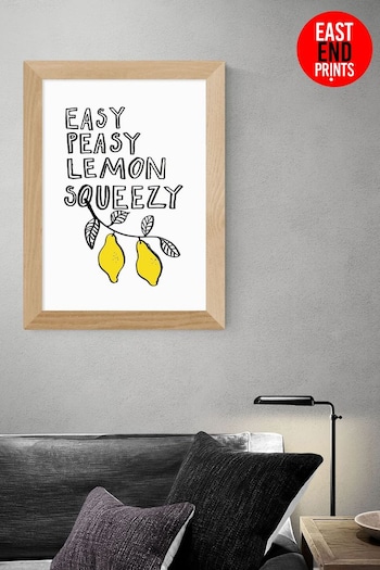 East End Prints White Easy Peasy Lemon by Karin Akesson Framed Print (D83913) | £45 - £120
