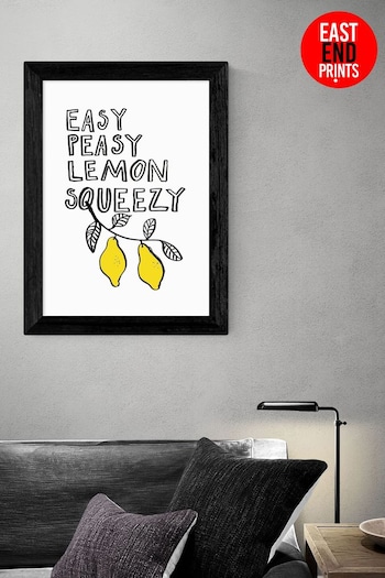 East End Prints White Easy Peasy Lemon by Karin Akesson Framed Print (D83914) | £45 - £120