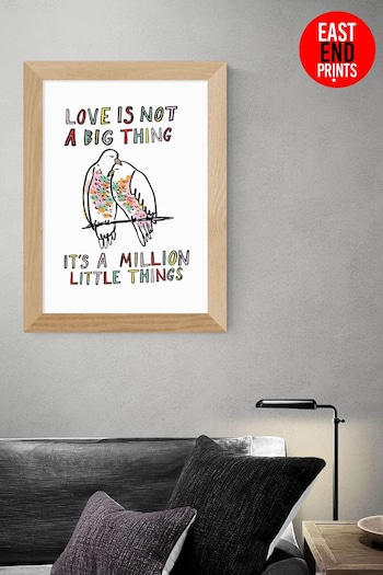 East End Prints White Love Is Not A Big Thing by Karin Akesson Framed Print (D83919) | £45 - £120