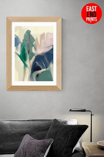 East End Prints Green Pastel Leaves by Ana Rut Bre Framed Print (D83951) | £45 - £120
