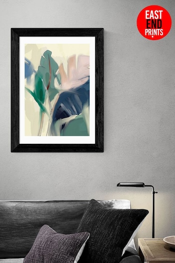 East End Prints Green Pastel Leaves by Ana Rut Bre Framed Print (D83952) | £45 - £120