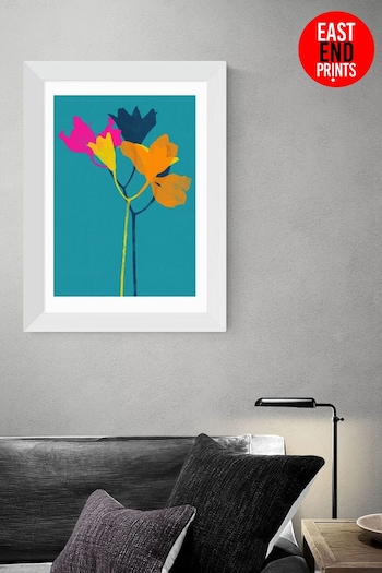 East End Prints Blue Lily 24 by Garima Dhawan Framed Print (D83975) | £45 - £120