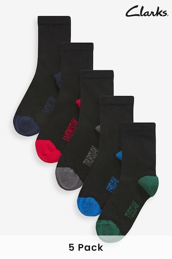 Clarks Black Multi Socks 5 Packs (D84015) | £12 - £13
